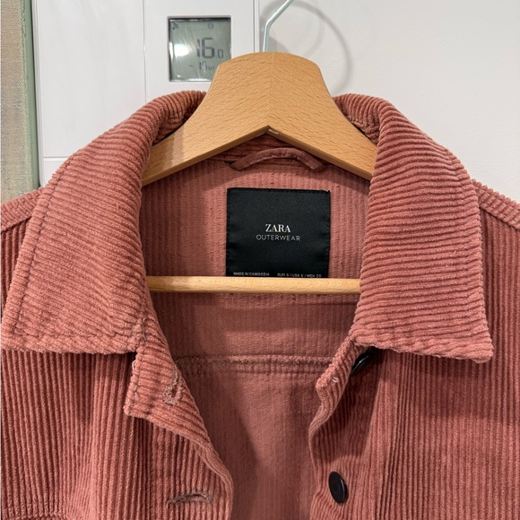 Zara Women's Corduroy Blazer - Warm Terracotta - Picture 2 of 5